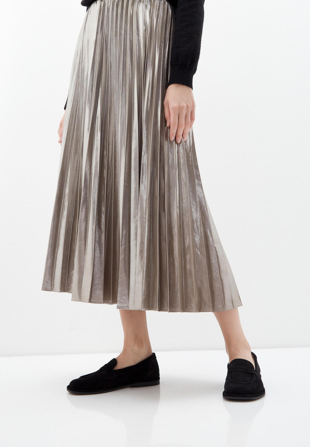 Лоферы // Lia // Black // Suede