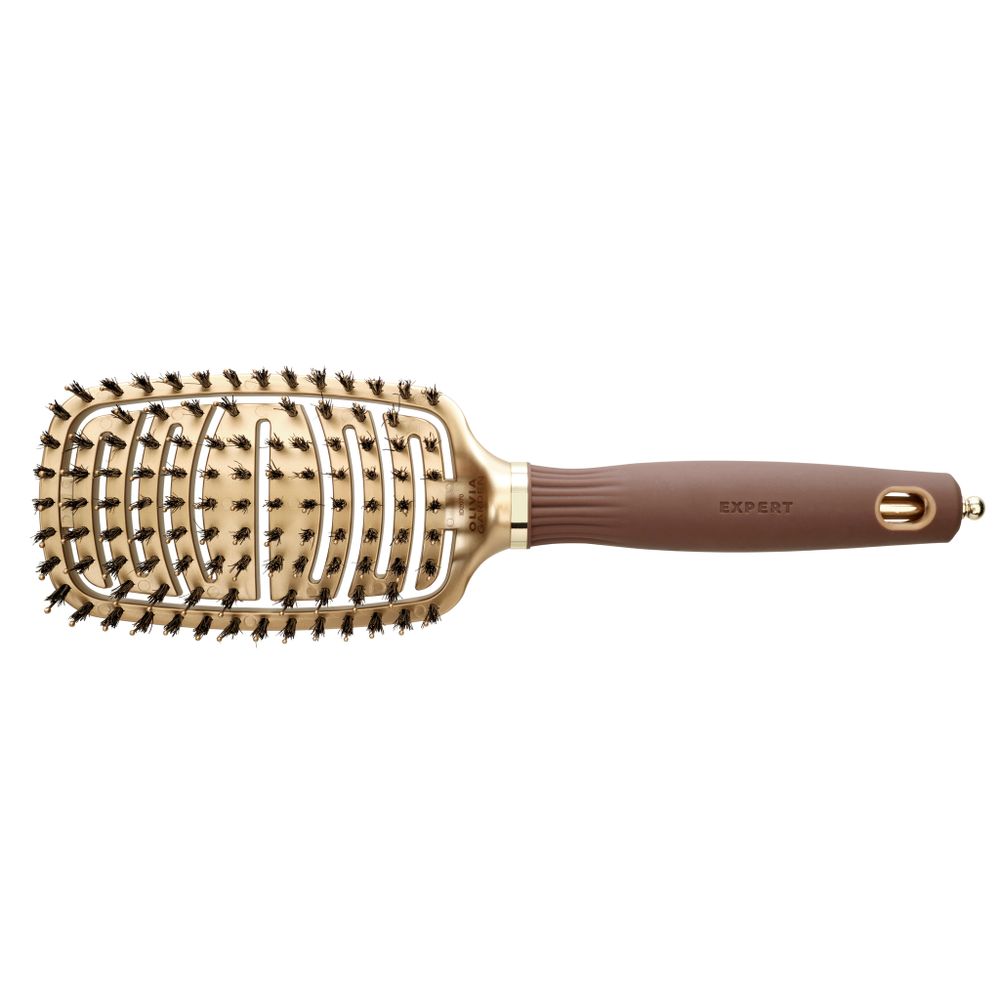 Щетка EXPERT CARE FLEX Boar&Nylon Bristles Gold&Brown Коричневый (08224)
