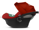Коляска 3 в 1 Cybex Priam IV Chrome Brown complete и автокресло Aton S2 i-Size Hibiscus Red Leaf Green