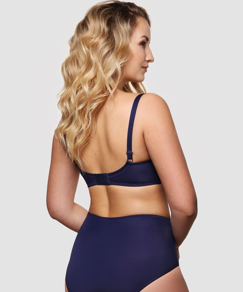 Бюстгальтер-балконет с кружевом (Размер: 80B) (Цвет: пудровый)