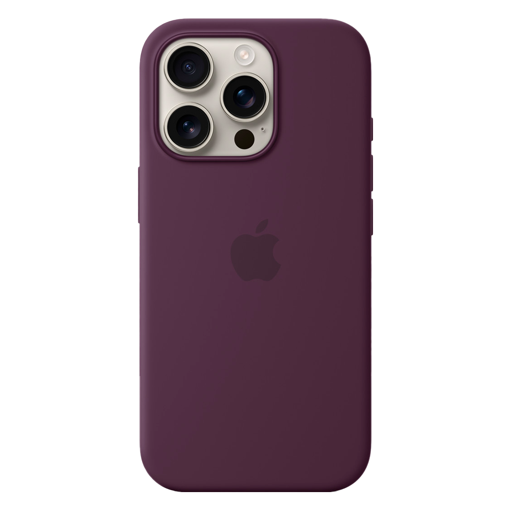 Силиконовый чехол с поддержкой MagSafe Apple Silicone Case для iPhone 16 Pro, Plum (Сливовый)
