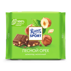 Шоколад Молочный Ritter Sport Лесной Орех 100г