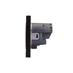 Розетка STRONG 1-ая с/з с/у з/ш 16А с USB A+C быстрой зарядки 5В/3А антрацит KRANZ