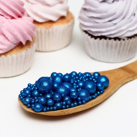 Воздушный рис в глазури "Блеск синий" 50г