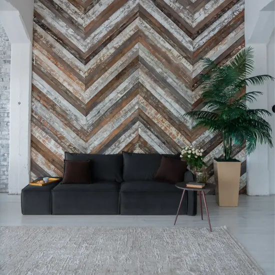 ПОРТЛЕНД Диван прямой с банкеткой серый