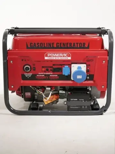 Генератор бензиновый электрический Powerac PR13700H2E (11кВт, 220В, 18л.с., ЭЛЕКТРОСТАРТЕР + АКБ)