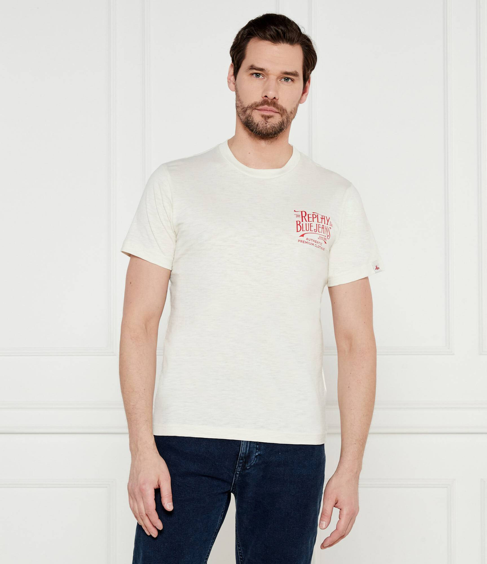 Футболка SLUB Replay - экрю(M3023 .000.22336)