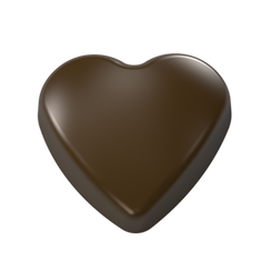 1108 | Форма для шоколадных изделий "Сердечко" (275*175 мм)