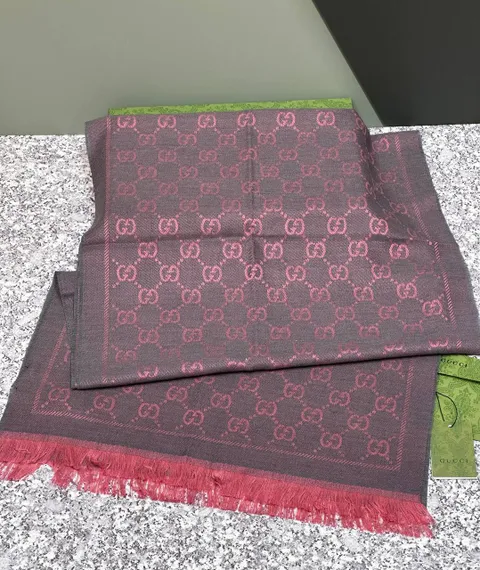 ШАРФ Gucci шерстяной GG graphite