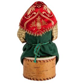 РусКукла RK-722/1 Кукла-шкатулка «Бабушка с вязанием»