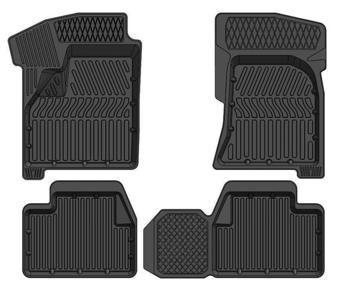 Коврики резиновые 3D Standart для ВАЗ 2170 Приора комплект 4шт STRK
