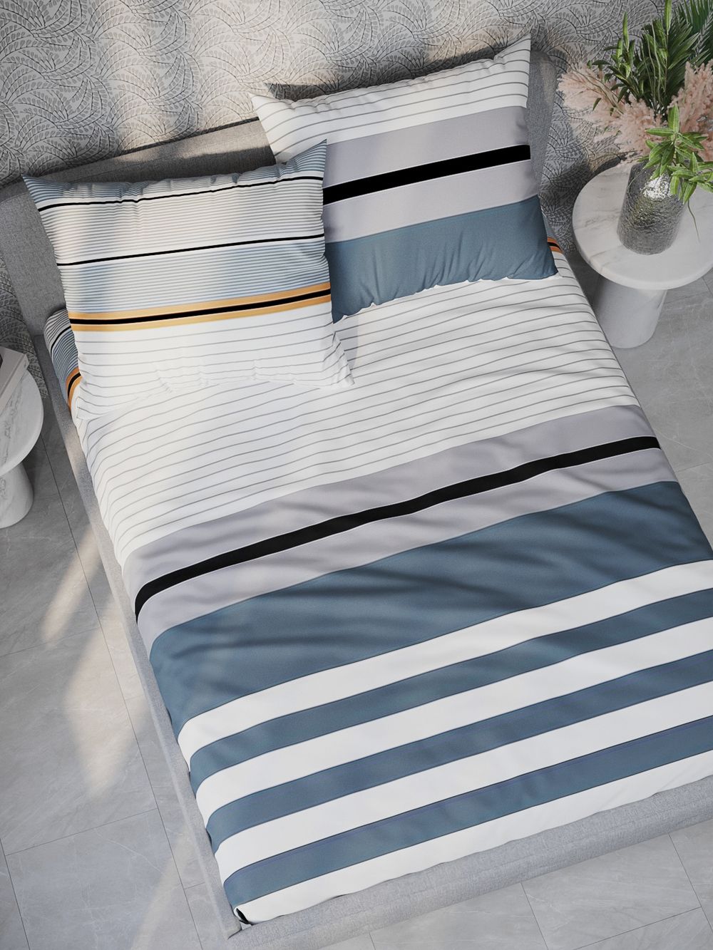 Постельное белье перкаль Сказка "Аляска" 1,5-сп Наволочка 50х70 см 1 шт Простынь 150x215 см Пододеяльник 145x215 см