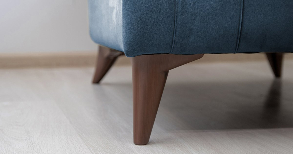 Кресло для отдыха Эшли велюр темный лазурный