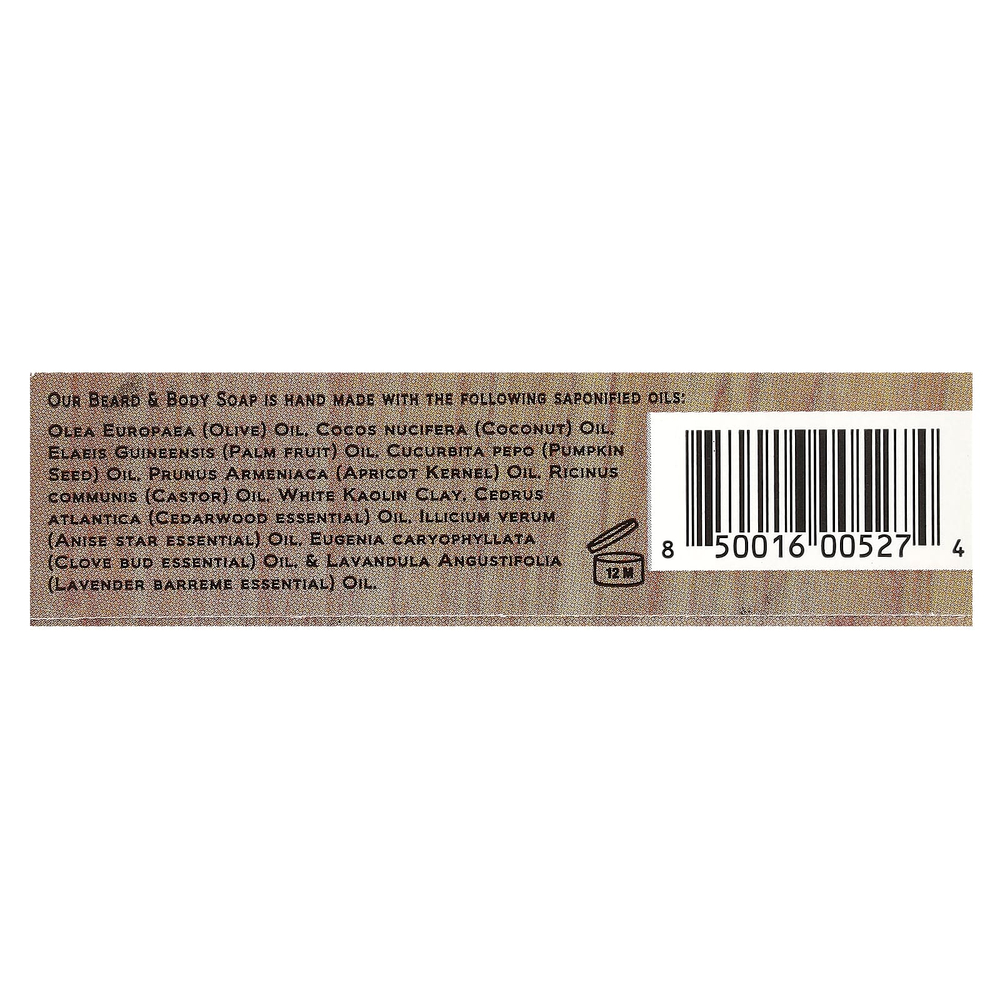 Honest Amish, Оригинальное мыло для бороды и тела, 1 шт.