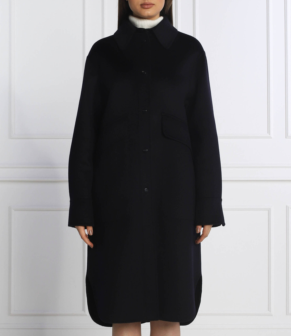 Хлопковое пальто Marc Cain - темно-синий(TS 11.03 W70)