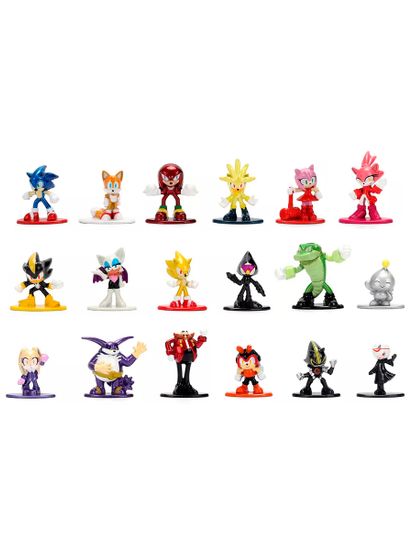 Набор фигурок Nano Sonic The Hedgehog 18шт Wave 2 1.65" 36774