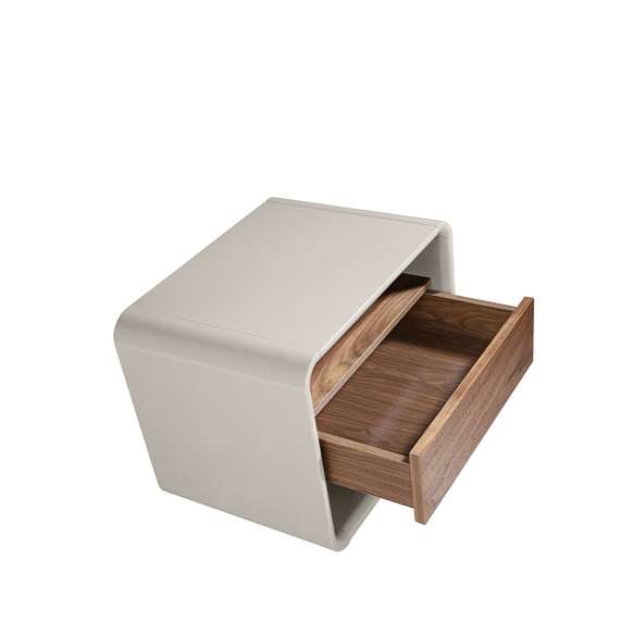 Прикроватная тумбочка Angel Cerda 7134 из ореха и лакированного МДФ