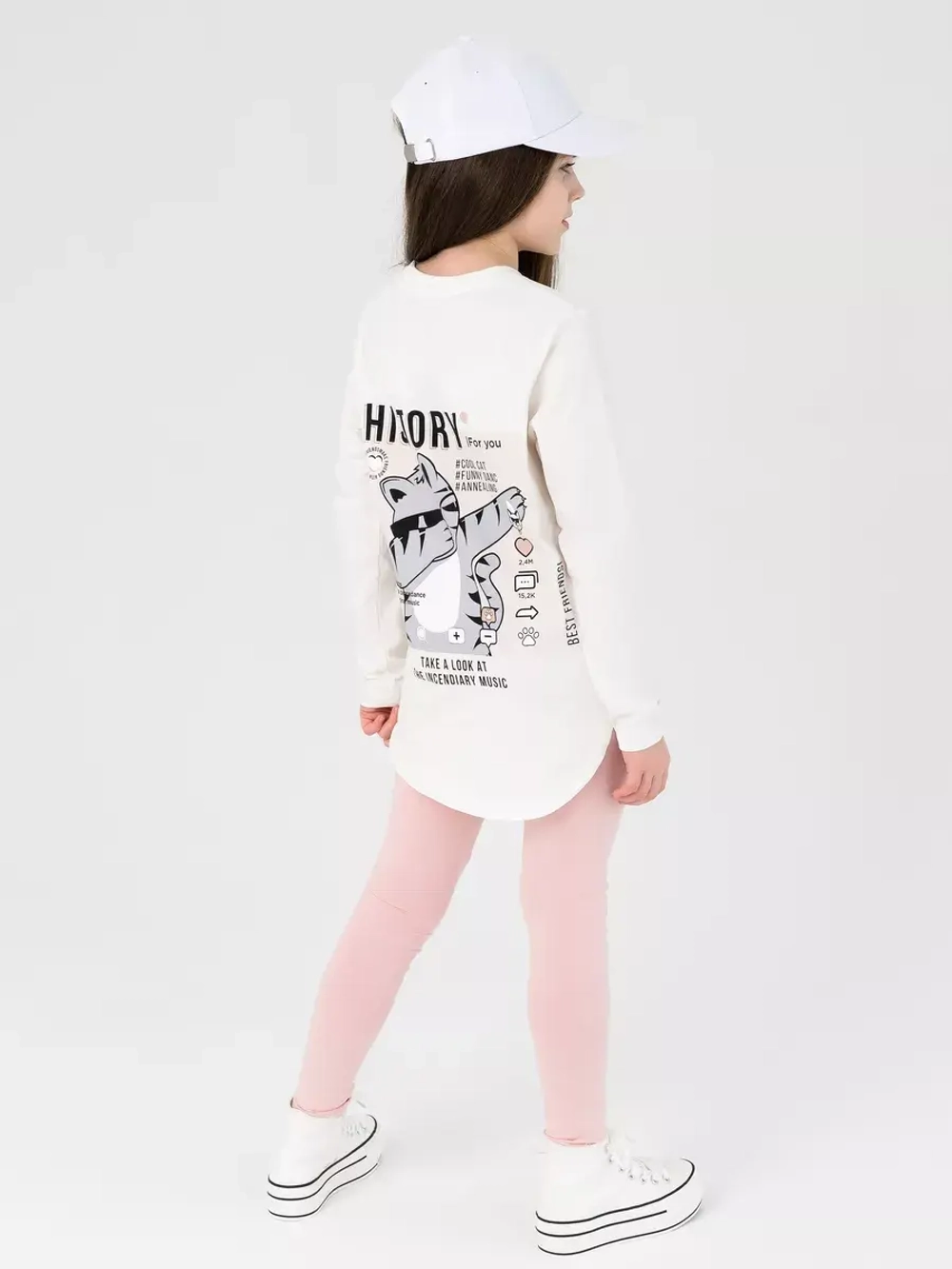 Костюм для девочки лонгслив и с леггинсы