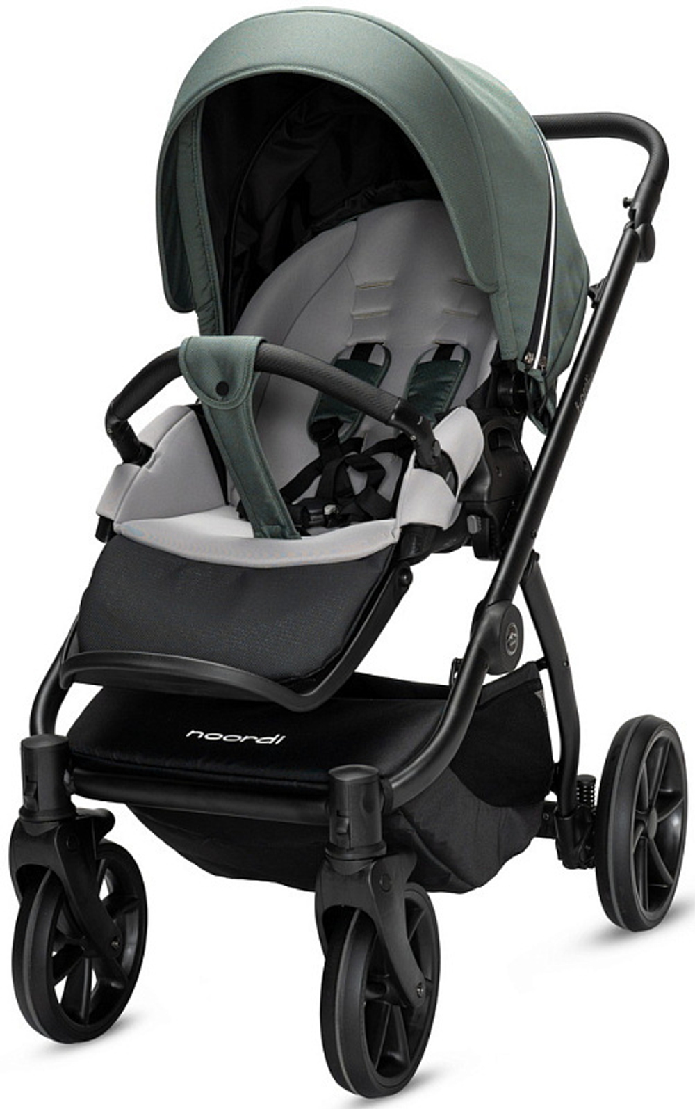 Детская коляска Noordi Fjordi V2 3 в 1 с автокреслом Terra Black 1462842 Fern
