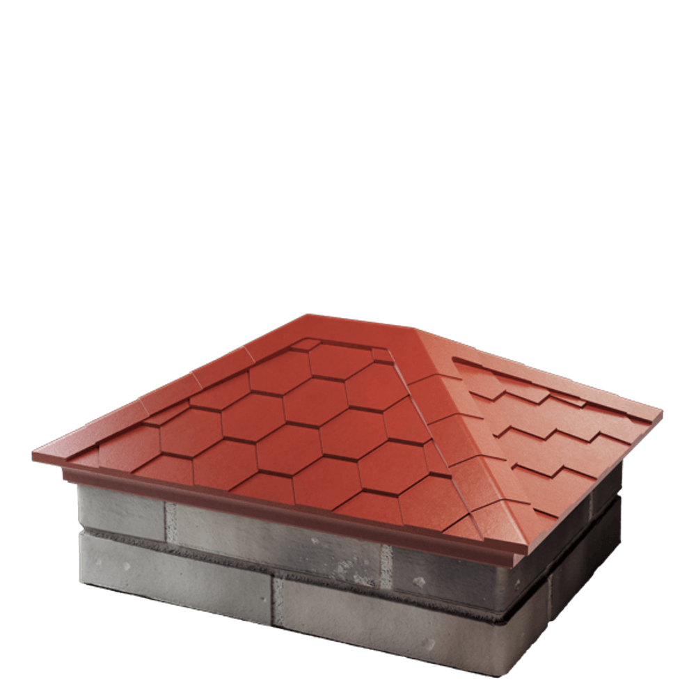 Колпак для забора EVEREST классический на 2,5 кирпича