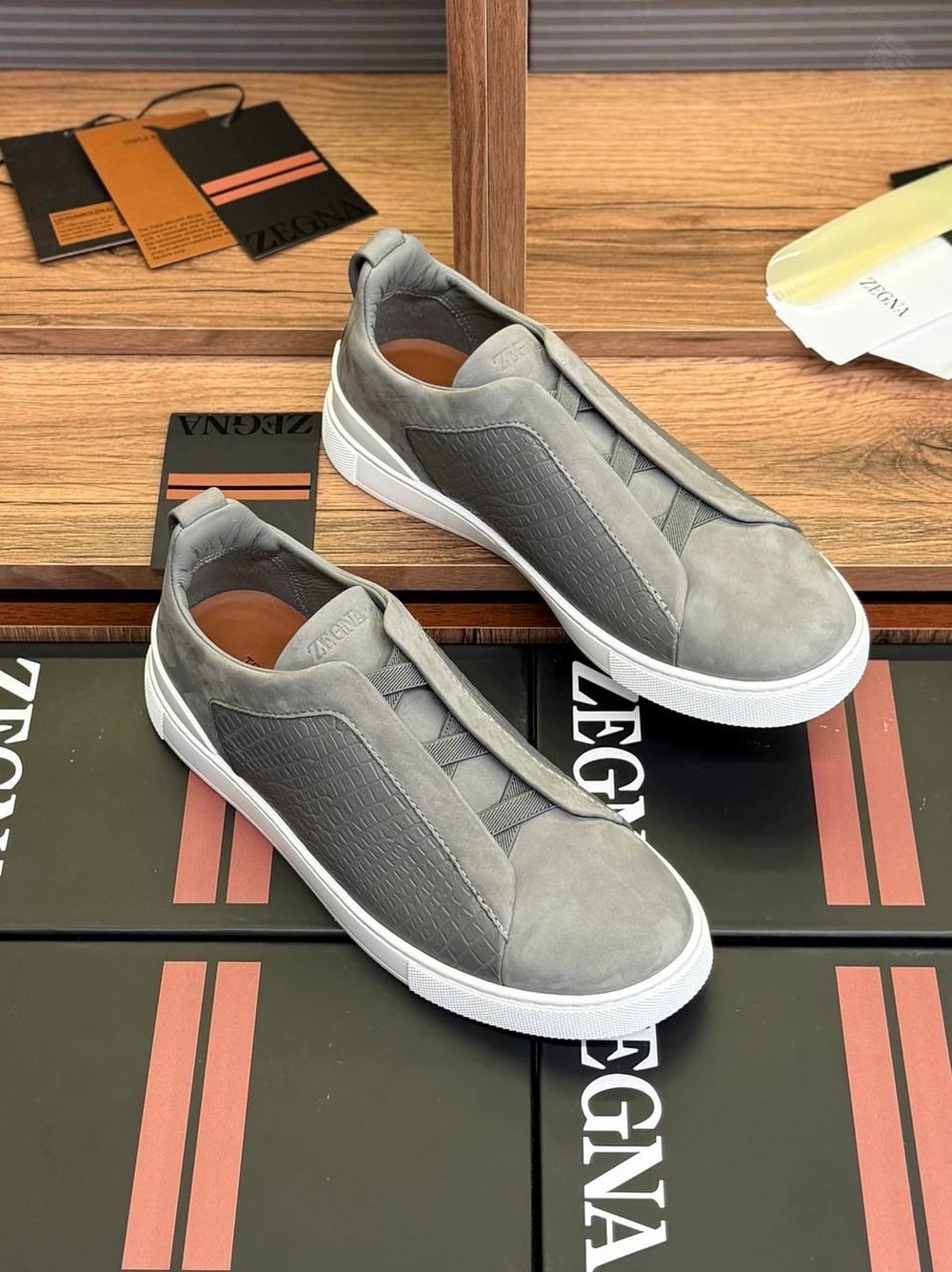 Кеды Zegna Triple Stitch