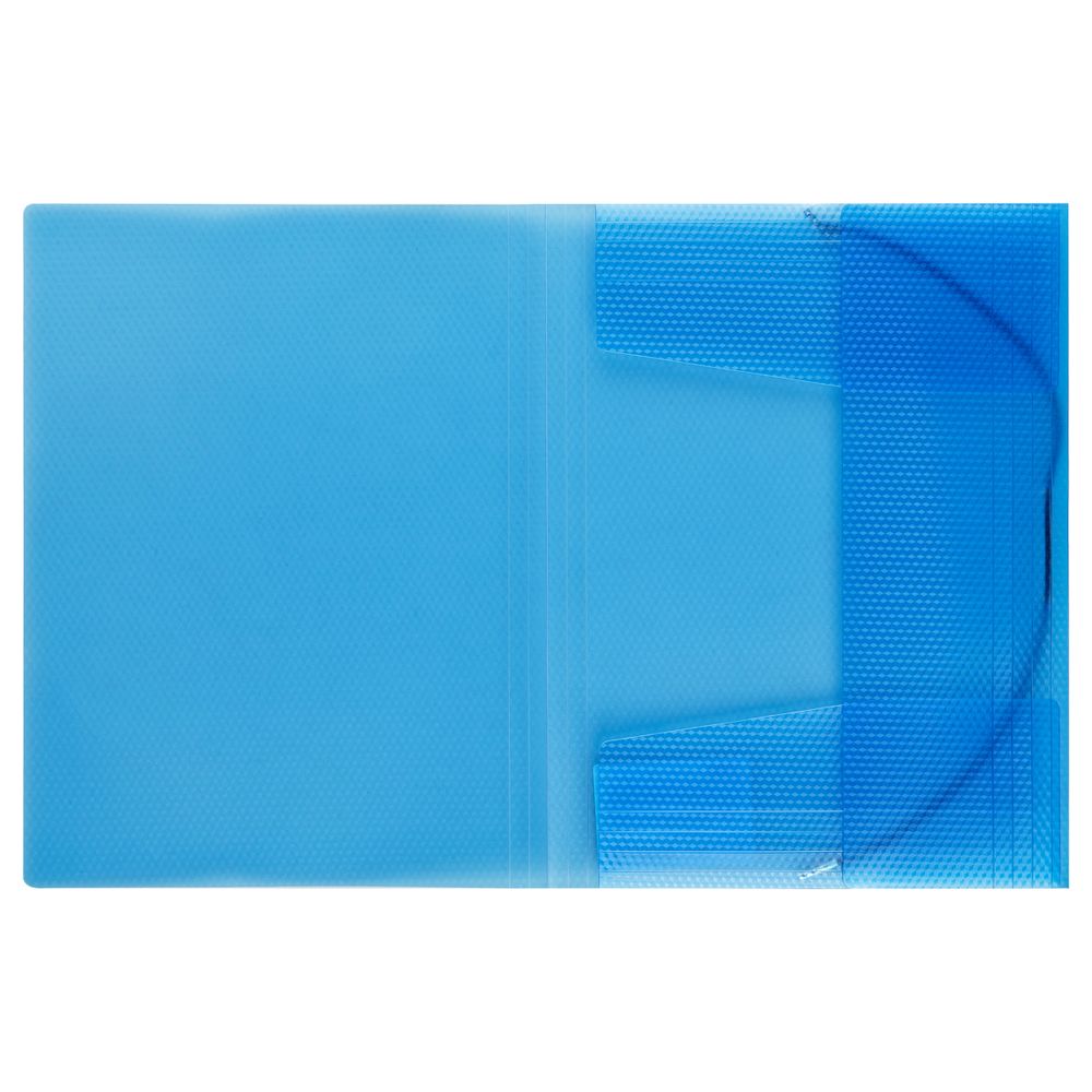 Папка на резинке Стамм Кристалл, А4, 500мкм, синяя