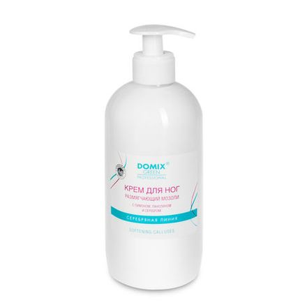 Domix Крем для ног размягчающий мозоли с лимоном, ланолином и коллоидным серебром, 500мл