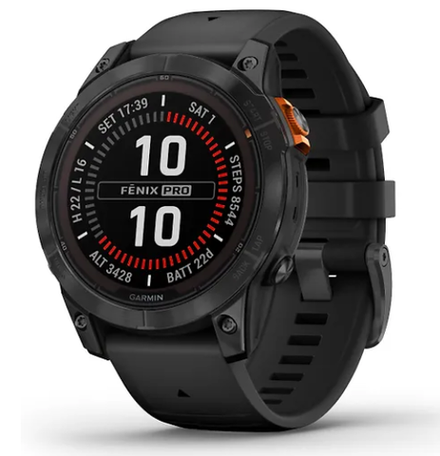 Умные часы Garmin Fenix 7 pro Solar Черный