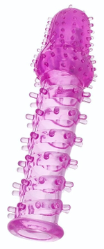 Фиолетовая удлиняющая насадка BIG BOY - 13,5 см. (Цвет: фиолетовый)