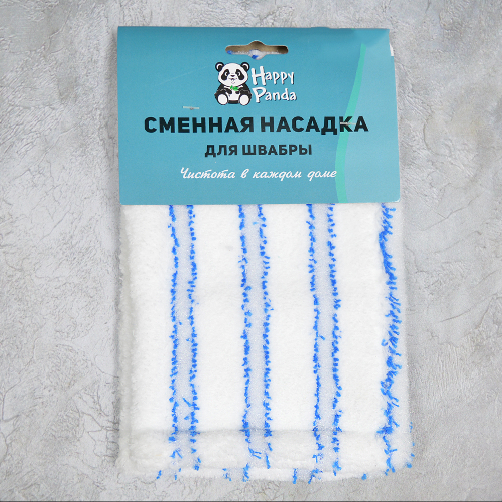 Насадка для швабры из микрофибры 44*14см "Happy Panda"