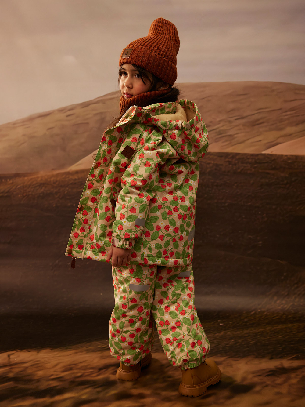 ПРЕДЗАКАЗ Брюки утеплённые демисезонные Mjölk Strawberry, утеплитель 120гр/м2