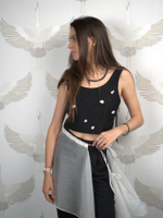 Баска-фартук/топ молочный