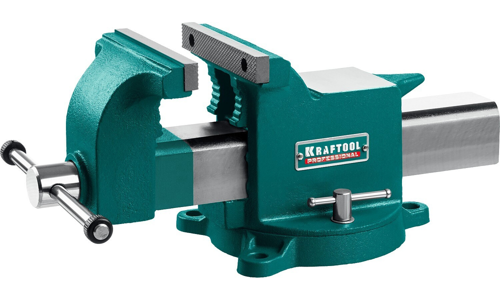 KRAFTOOL Steel, 150 мм, стальные слесарные тиски (32701-150)
