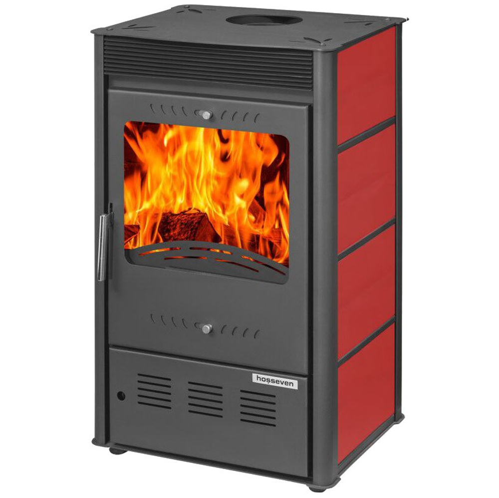 Печь отопительная дровяная Hosseven Rose Burgundy 5060