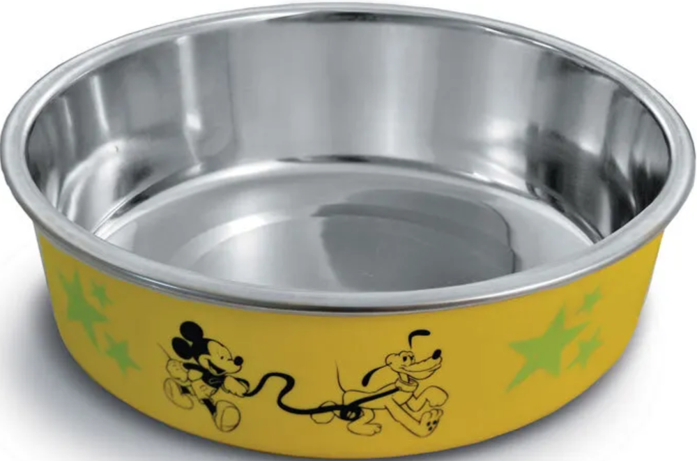 Миска металлическая на резинке &quot;Disney Mickey &amp; Pluto&quot; 0,45л. (Триол)