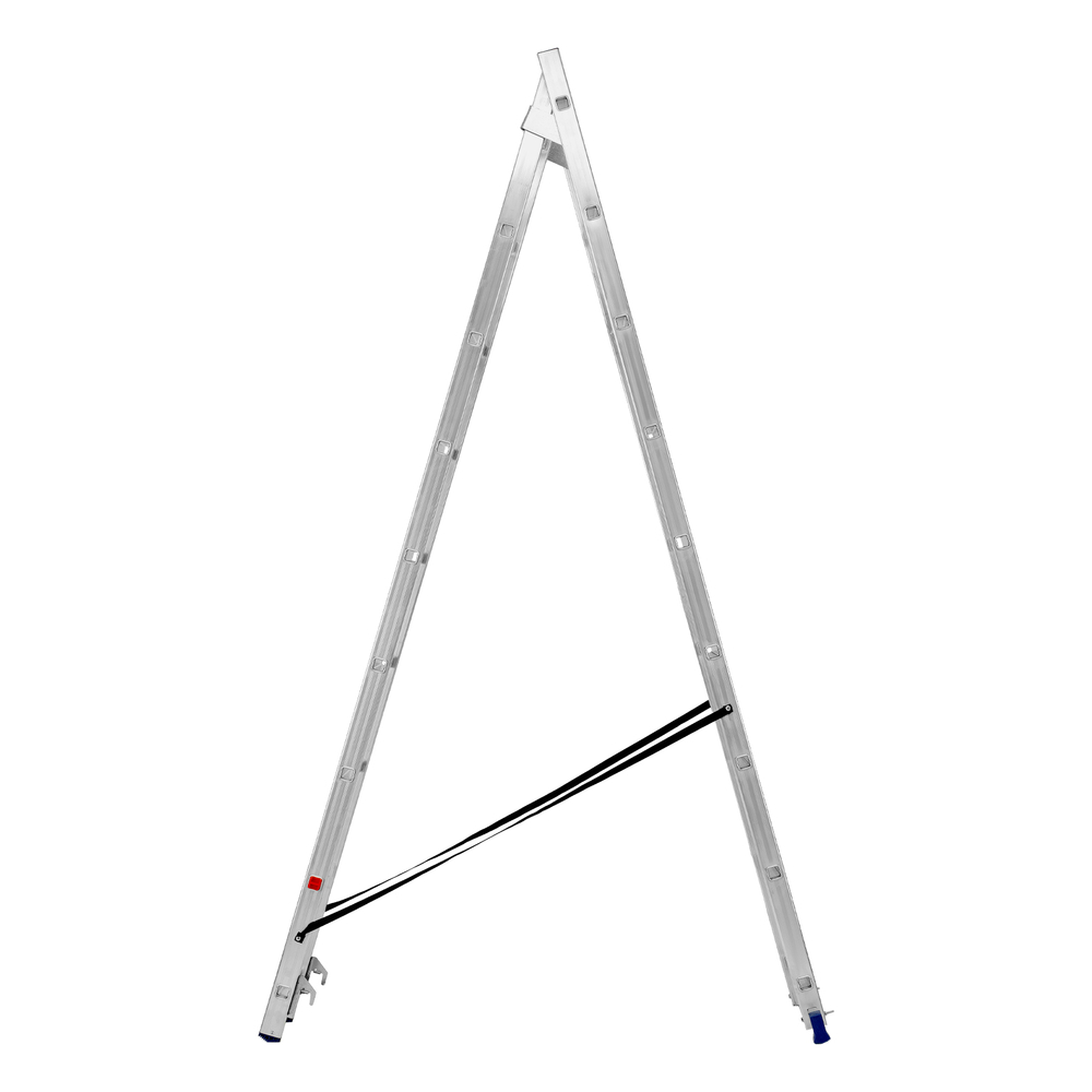 Лестница Сибртех двухсекционная 9 ступеней, алюминиевая