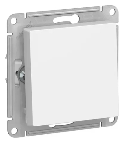 ATLASDESIGN 1-клавишный ВЫКЛЮЧАТЕЛЬ 2-полюсный, 10АХ, механизм, БЕЛЫЙ