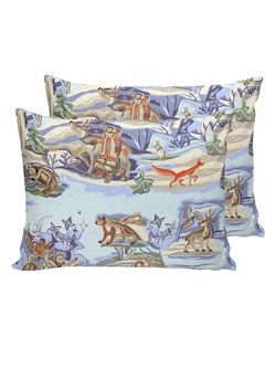 Постельное белье Сказка "Сказки севера" 2-спальный Наволочка 50х70 см 2 шт Простынь 240х215 см Пододеяльник 175х215 см, перкаль