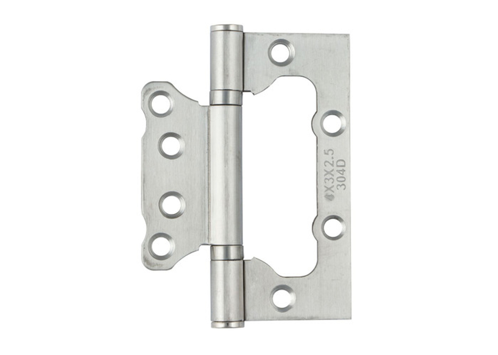 Петля универсальная без врезки Сатин 100*73*2 SN