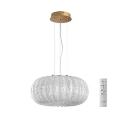 7720/36L PIKO LED SN 031 Светильник металл/стекло/прозрачный/золотой LED 36Вт 3000-6500K D400 IP20 пульт ДУ ANGELO