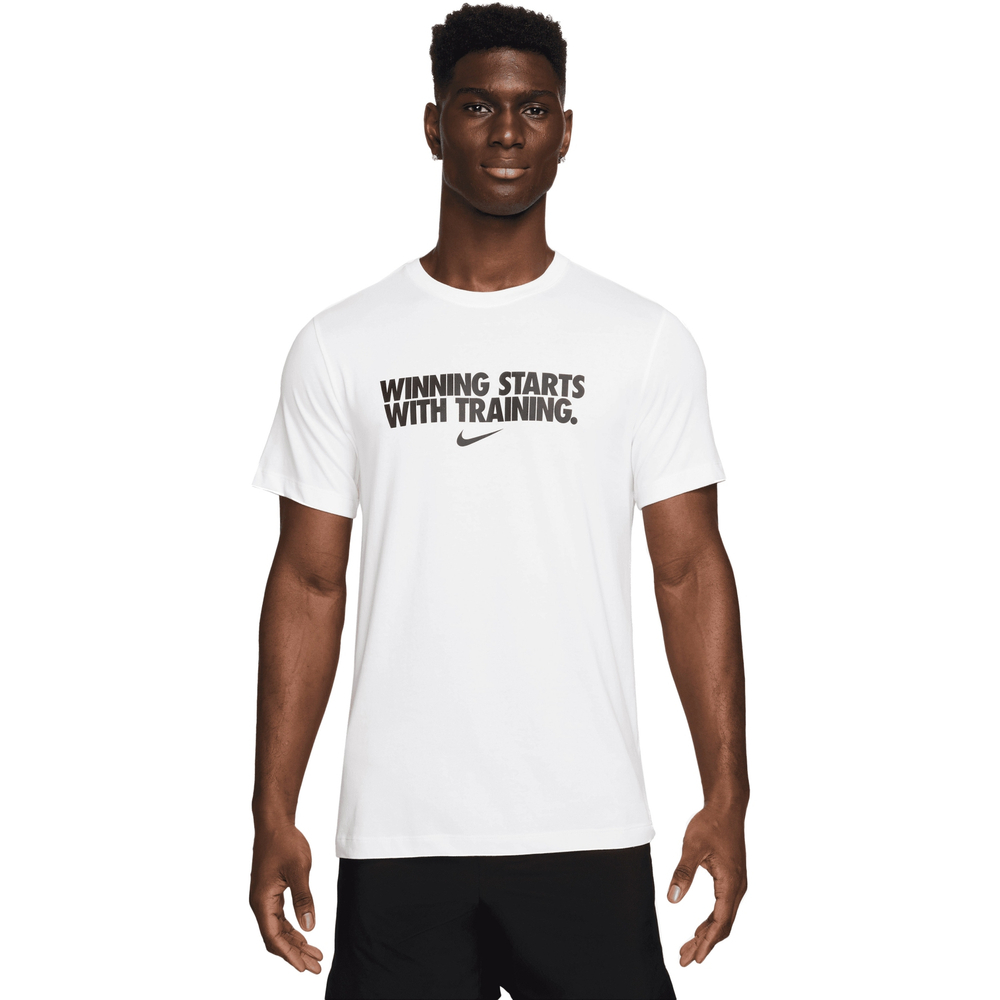 HV4187-100 Футболка тренировочная Nike Dri-fit Tee Winning