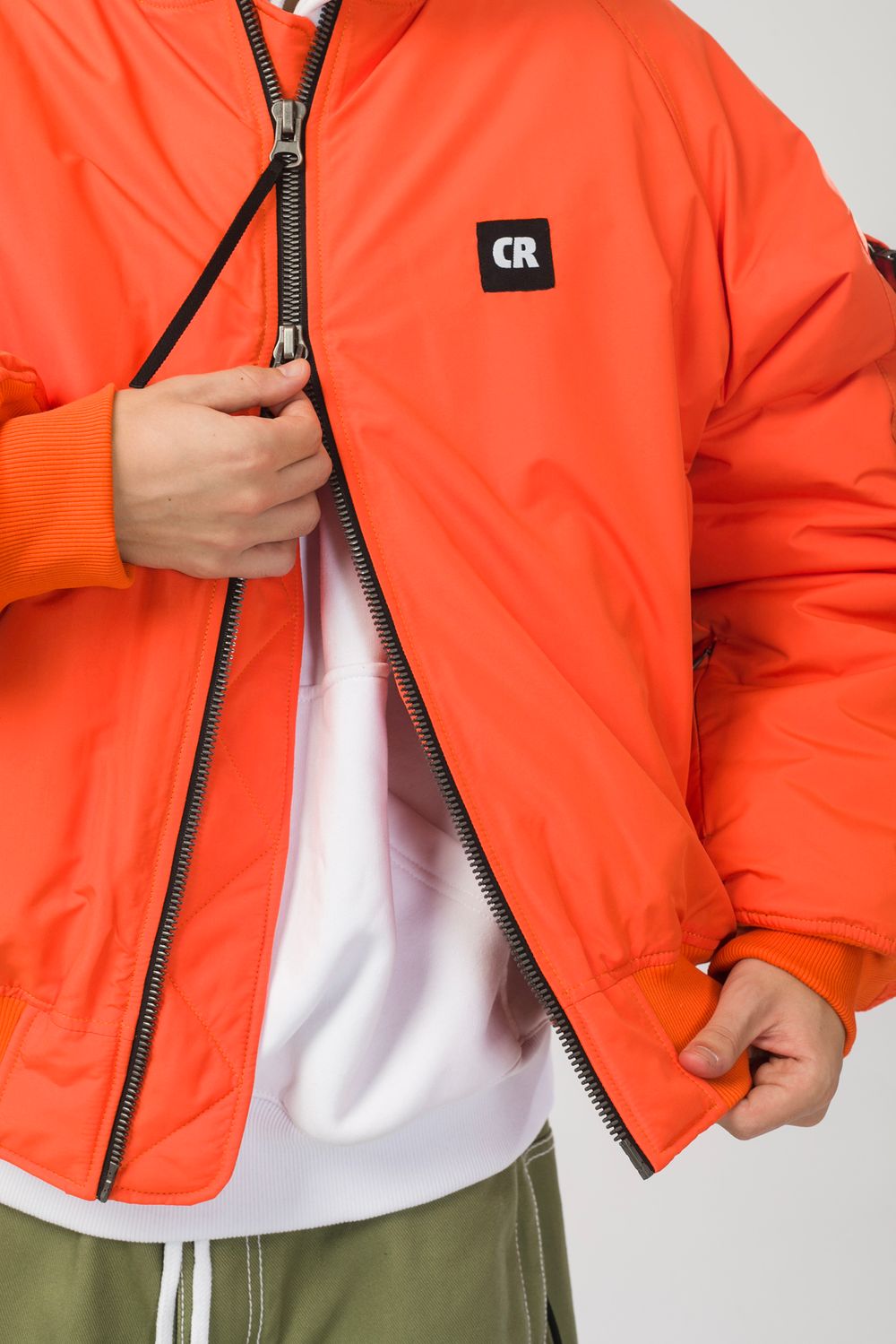 Бомбер CODERED Зимний Bomber Wide Оранжевая