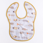 5545679 Нагрудник детский, непромокаемый с карманом «Рыбки» на липучке