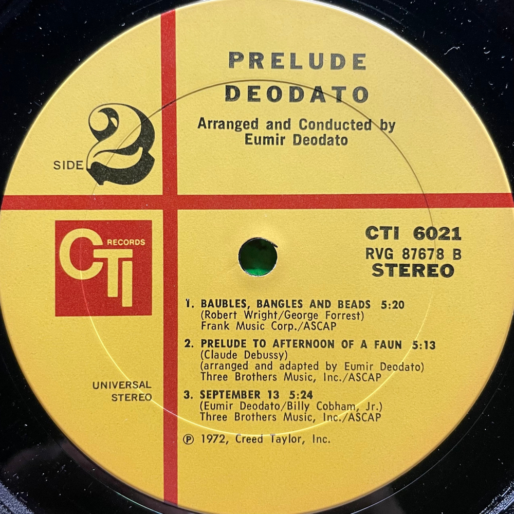 Deodato ‎– Prelude (США 1973г.)