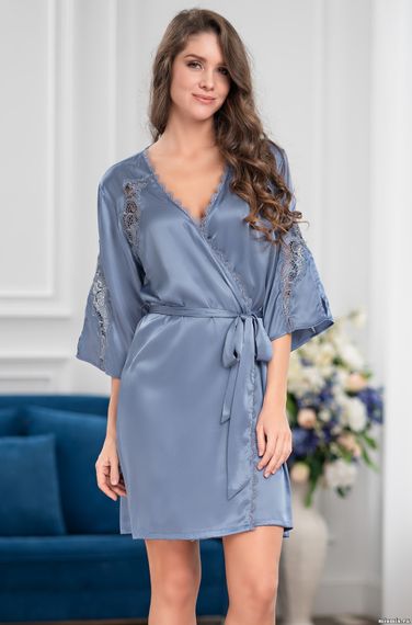 Халат женский MIA-Amore MIRABELLA  фэшн MIRABELLA FASHION 2213 голубой