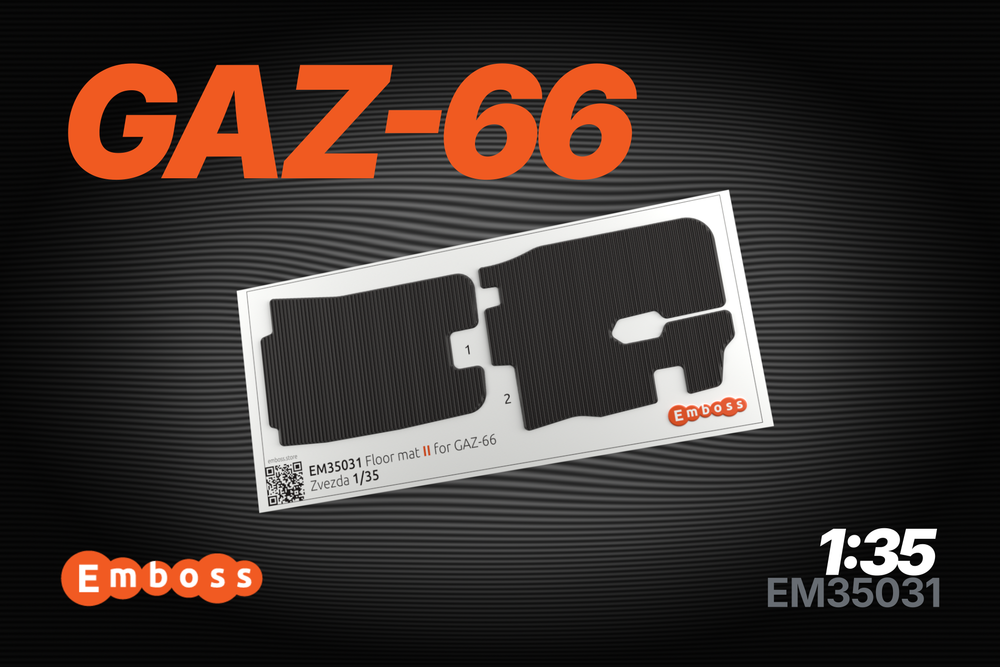 GAZ-66 Classic Floor mats for Zvezda 3707 1/35