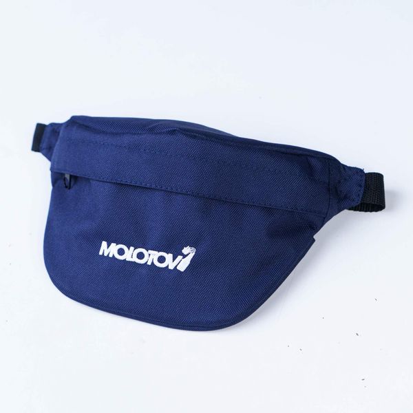 Сумка поясная Molotov Bag Logo Синяя - фото 2