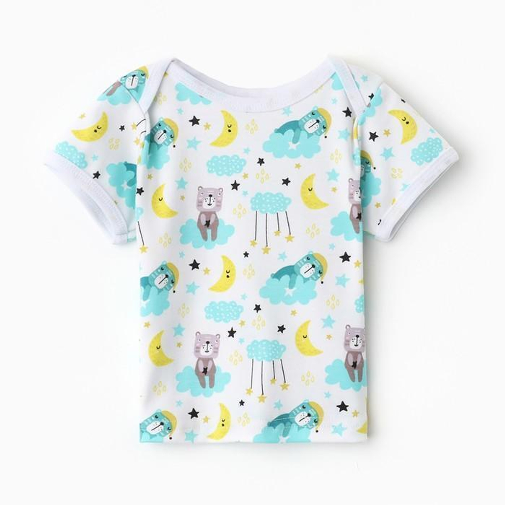 Кофточка для мальчиков 0207 И, Мишка на облаке, р. 68 см 9758484