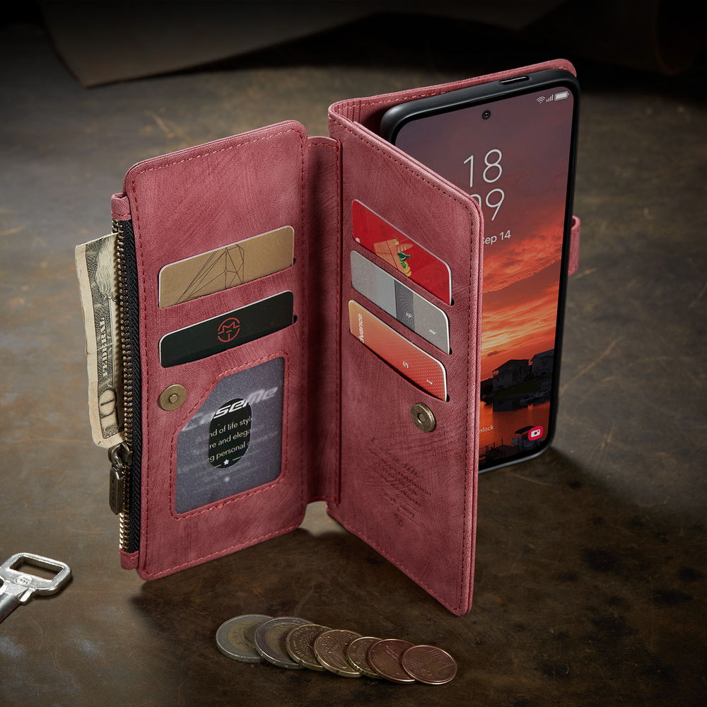 Многофункциональный чехол-кошелек CaseMe 3 in 1 Matte Wallet для Samsung Galaxy S25 FE