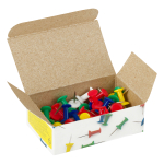 Кнопки силовые OfficeSpace, 50шт., ассорти, карт. упаковка